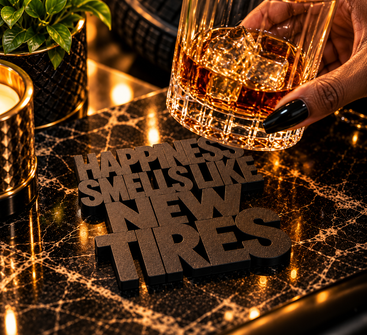 Drink coaster – Tire Sommelier
